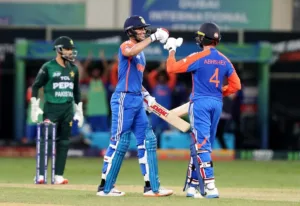 India vs Pakistan Gill, Sharma shine in Thumping Win